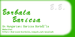 borbala baricsa business card